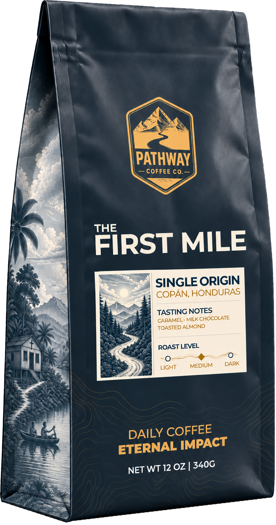 Pathway Coffee The First Mile, Morning Walk medium roast, 12 oz bag